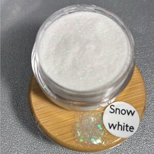Acrylic clear mix White Glitter Powder